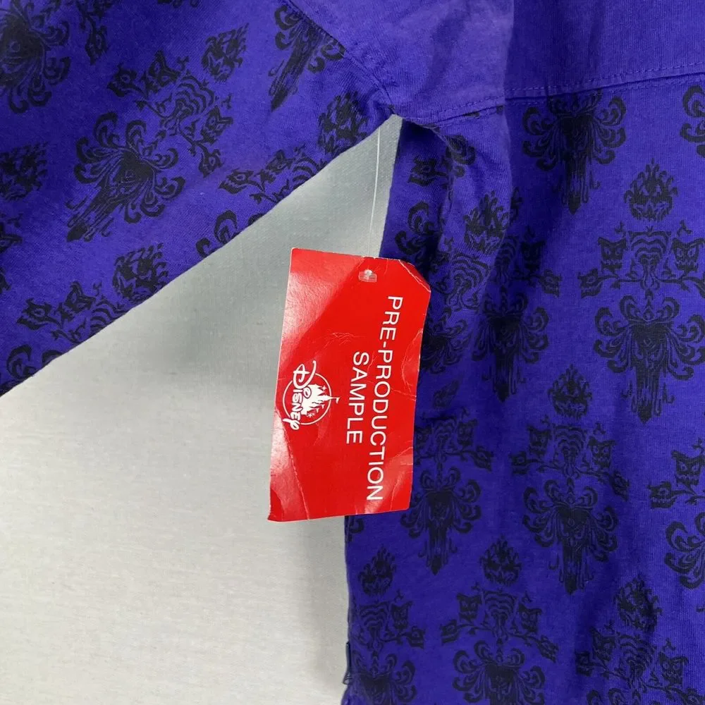 Rare Pre-Production Sample Disney Haunted Mansion Glow In Dark Spirit Jersey Med - Picture 3 of 6